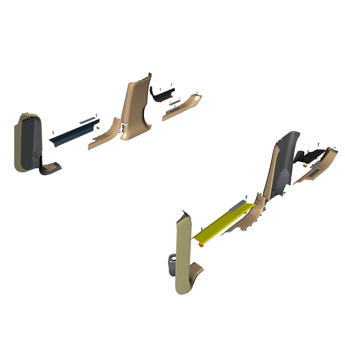 car: TARAF,item_no: nan,quantity: 1,reference: TARAF_PartsCatalogue-010510-01 Lower Pillar & Sill Trim