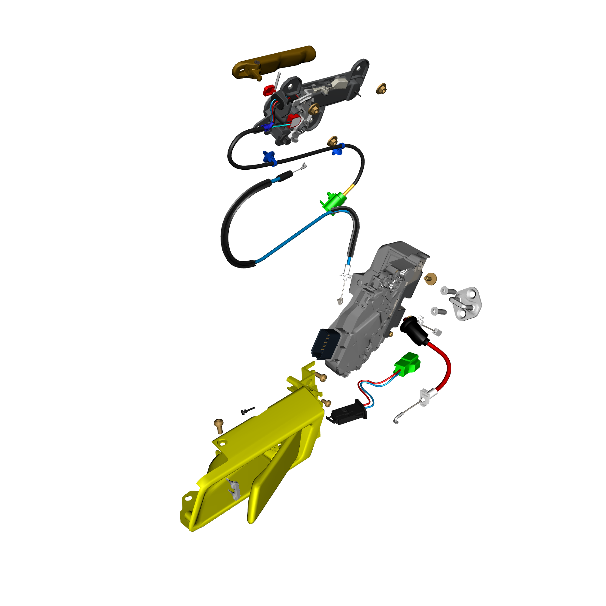 car:taraf,item_no:,quantity:1,reference:taraf_partscatalogue-011404-02 door latch system rear