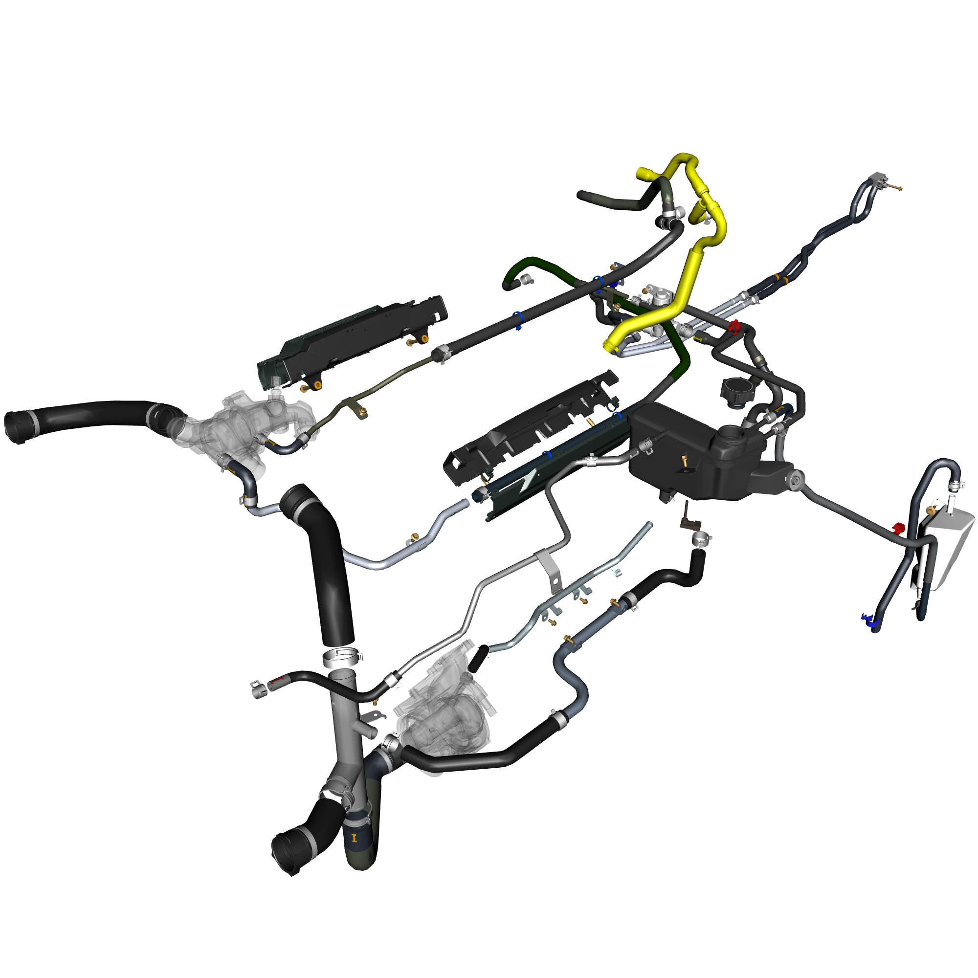 car: TARAF,item_no: nan,quantity: 1,reference: TARAF_PartsCatalogue-030300-01 Coolant Hoses & Reservoir