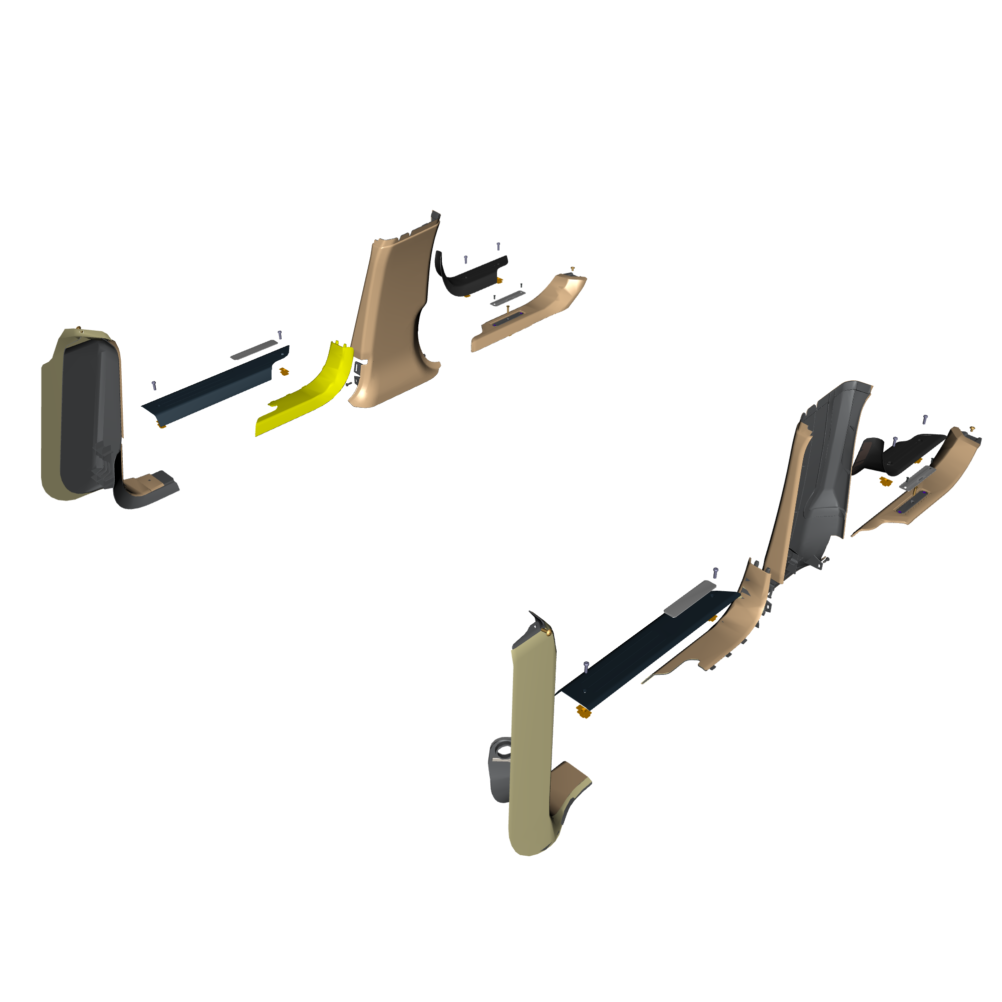 car: TARAF,item_no: nan,quantity: 1,reference: TARAF_PartsCatalogue-010510-01 Lower Pillar & Sill Trim