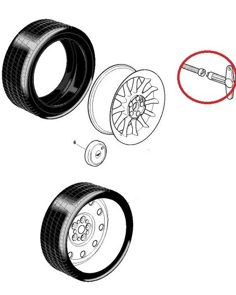 WHEEL TRIM HUB CAP RETAINER KIT