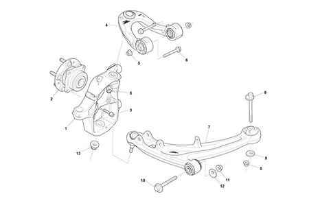 Image of WHEEL HUB BEARING TO KNUCKLE BOLT