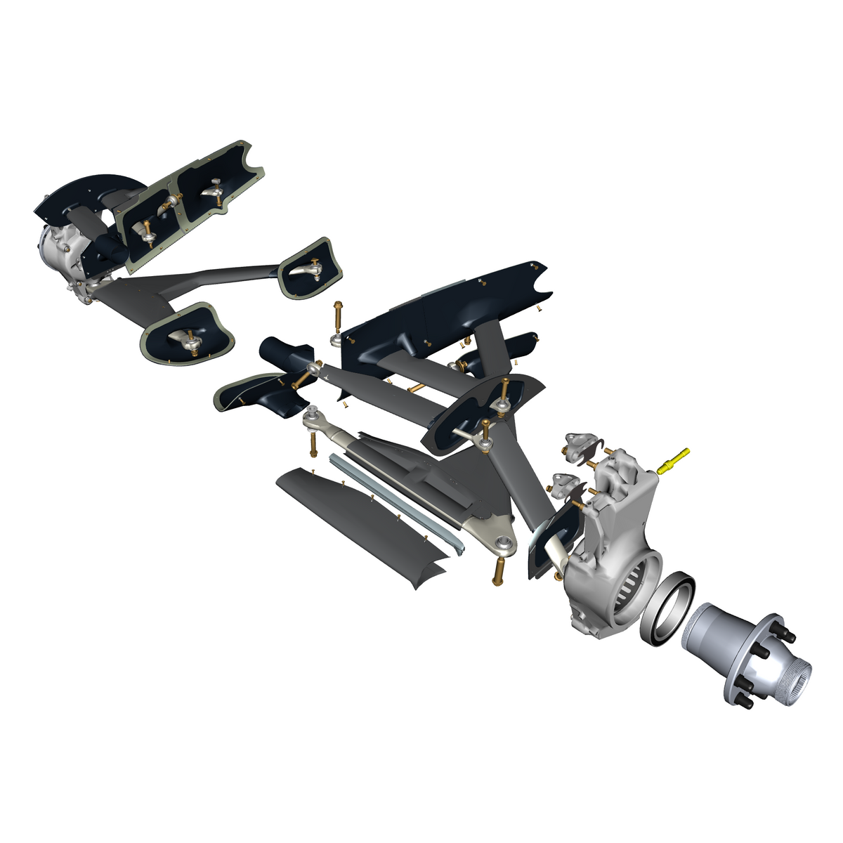 car: VALKYRIE,item_no: nan,quantity: 4,reference: VALKYRIE_PartsCatalogue-040102-10 Front Suspension
