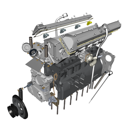 car:db5 gf,item_no:,quantity:2,reference:db5gf_partscatalogue-031600-10 engine structure