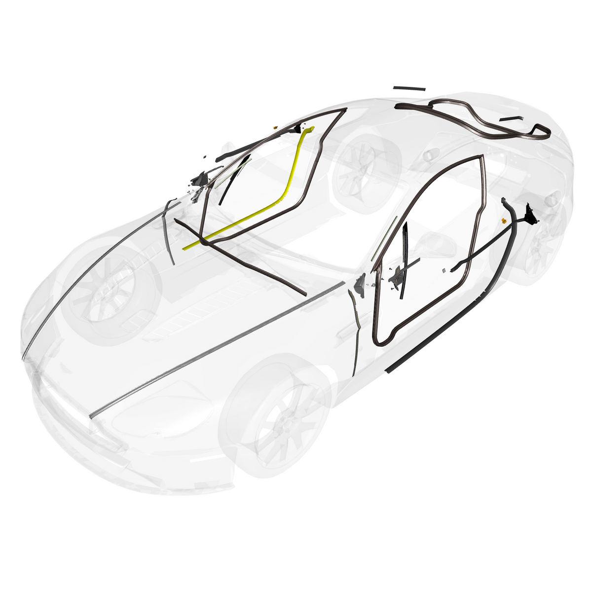car:VANTAGE V12S,item_no:,quantity:1,reference:VANTAGE_V12S_PartsCatalogue-010702-B1 Dynamic Weatherstrips