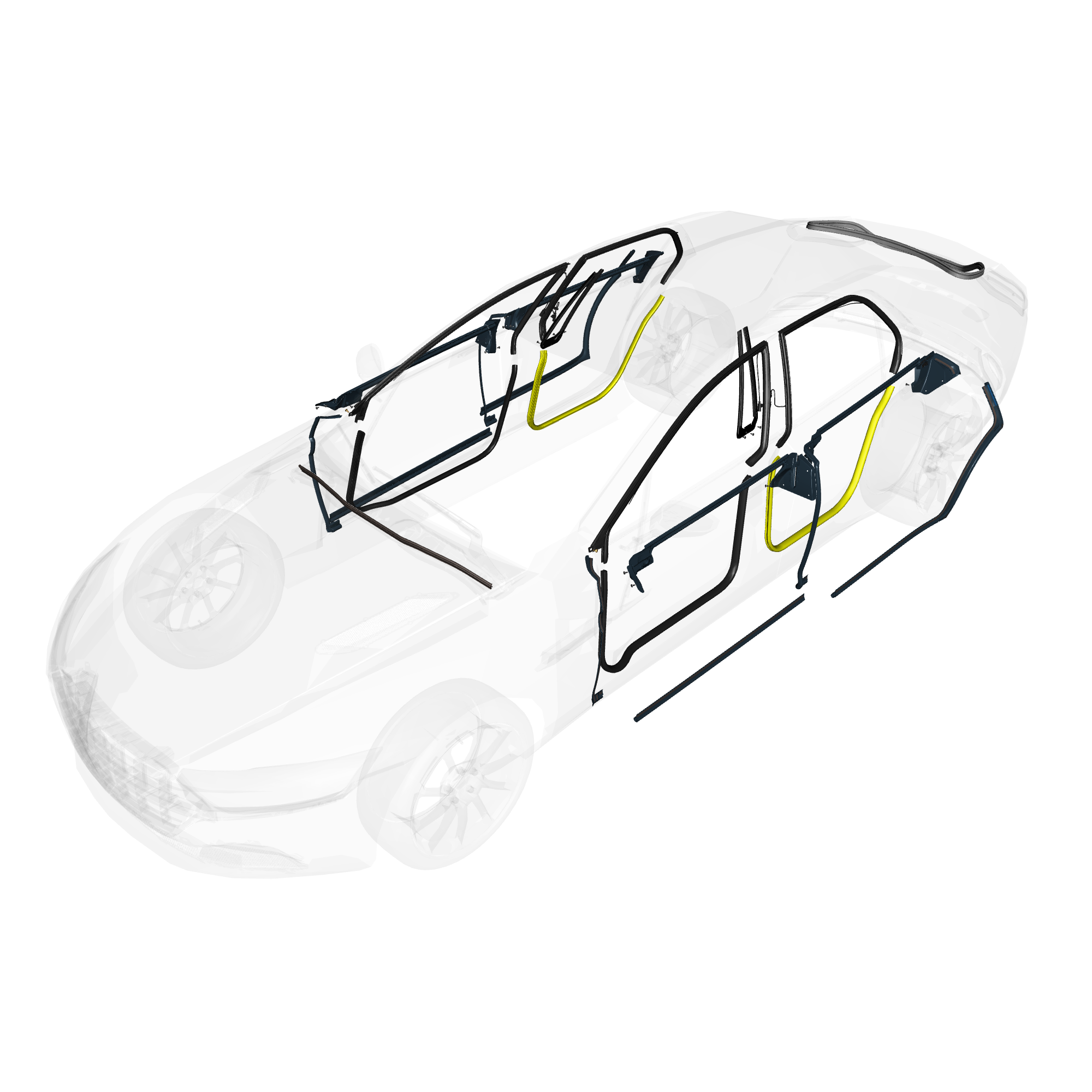 car: TARAF,item_no: nan,quantity: 2,reference: TARAF_PartsCatalogue-010701-01 Dynamic Weatherstrips