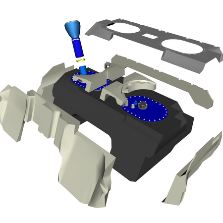 car: VULCAN,item_no: nan,quantity: 1,reference: VULCAN_PartsCatalogue-100101-01 Fuel Tank Assembly