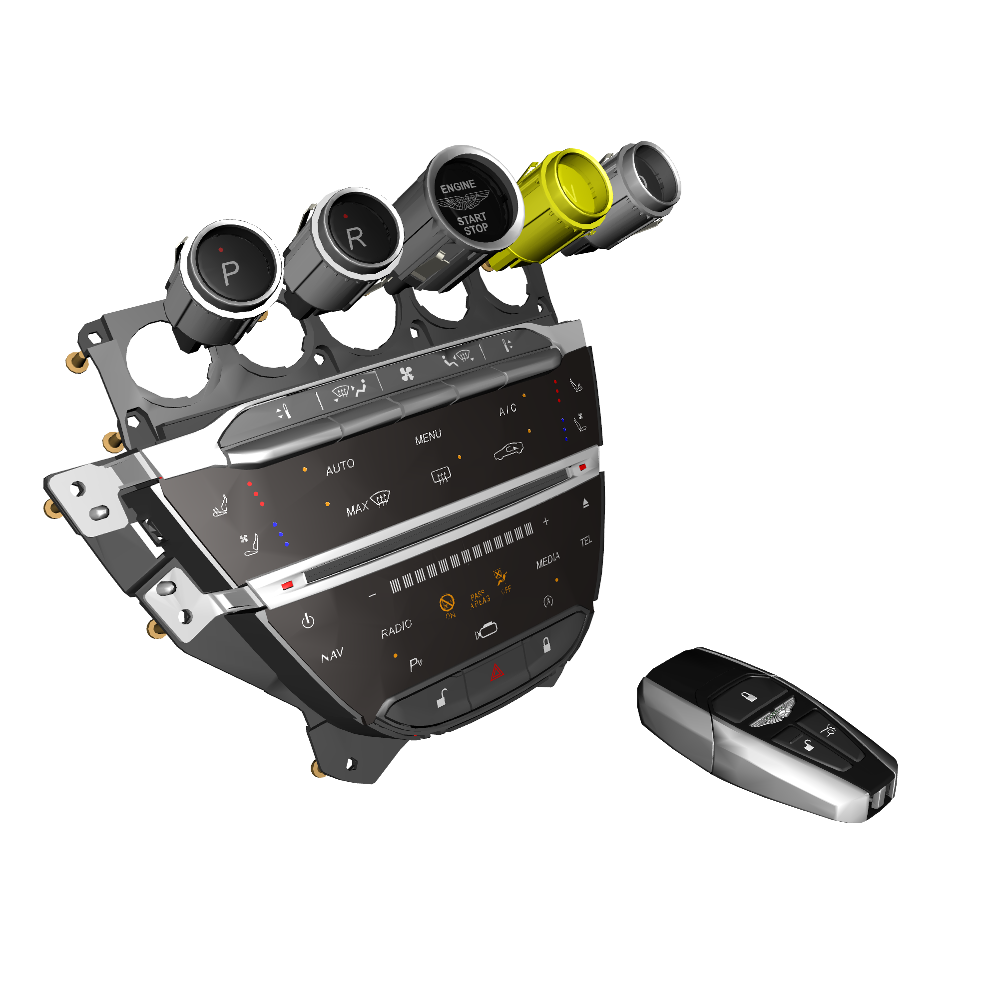 car: DBS,item_no: nan,quantity: 1.0,reference: DBS_19_PartsCatalogue-180301-10 Centre Stack Switches