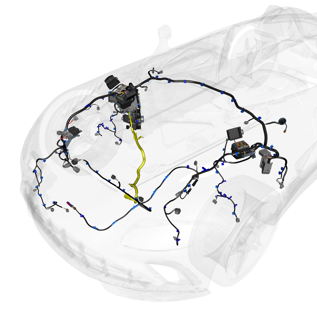 car:vantage sp,item_no:,quantity:1,reference:vantage_sp_partscatalogue-180101-10 forward wiring assembly