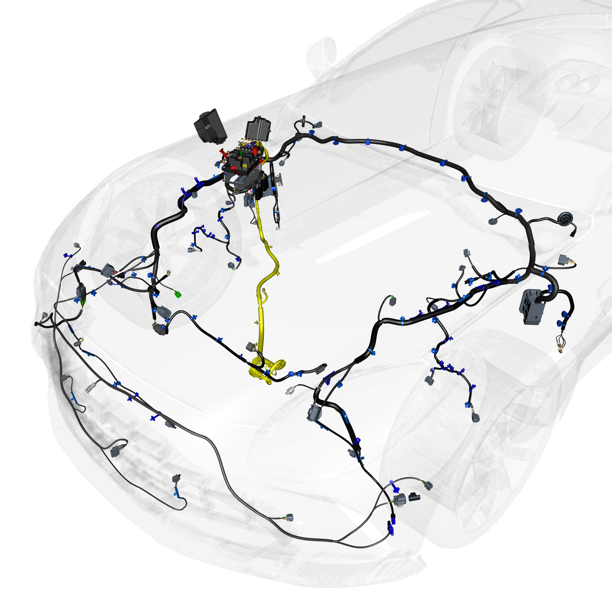 car:vantage,item_no:,quantity:1,reference:vantage_25_partscatalogue-180101 forward wiring assembly