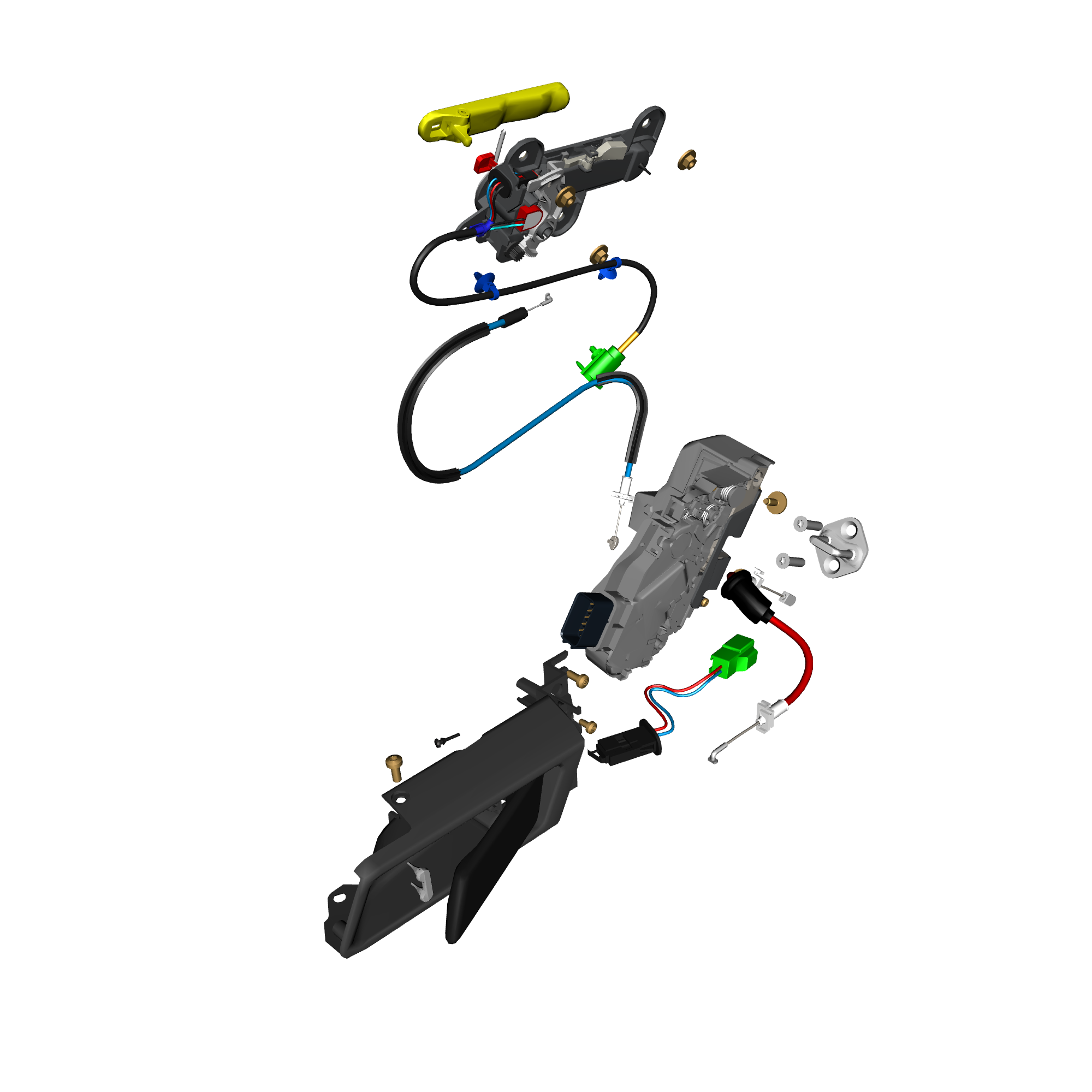 car: TARAF,item_no: nan,quantity: 2,reference: TARAF_PartsCatalogue-011404-02 Door Latch System Rear