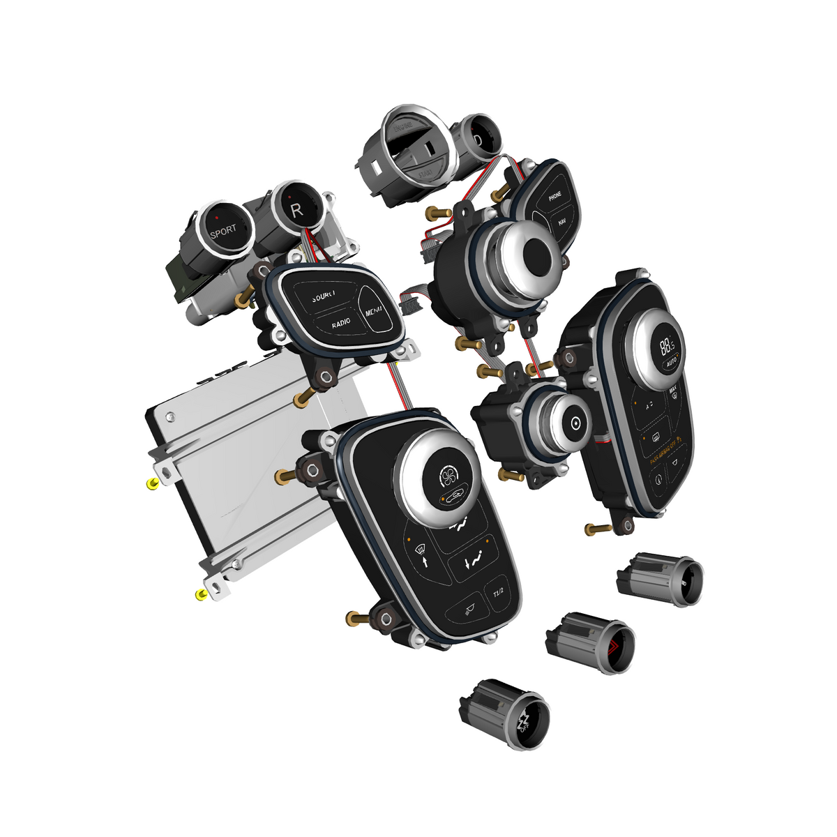 car:VANTAGE V12S,item_no:,quantity:4.0,reference:VANTAGE_V12S_PartsCatalogue-180304-01 Centre Stack Switches 'S' & GT12 16MY