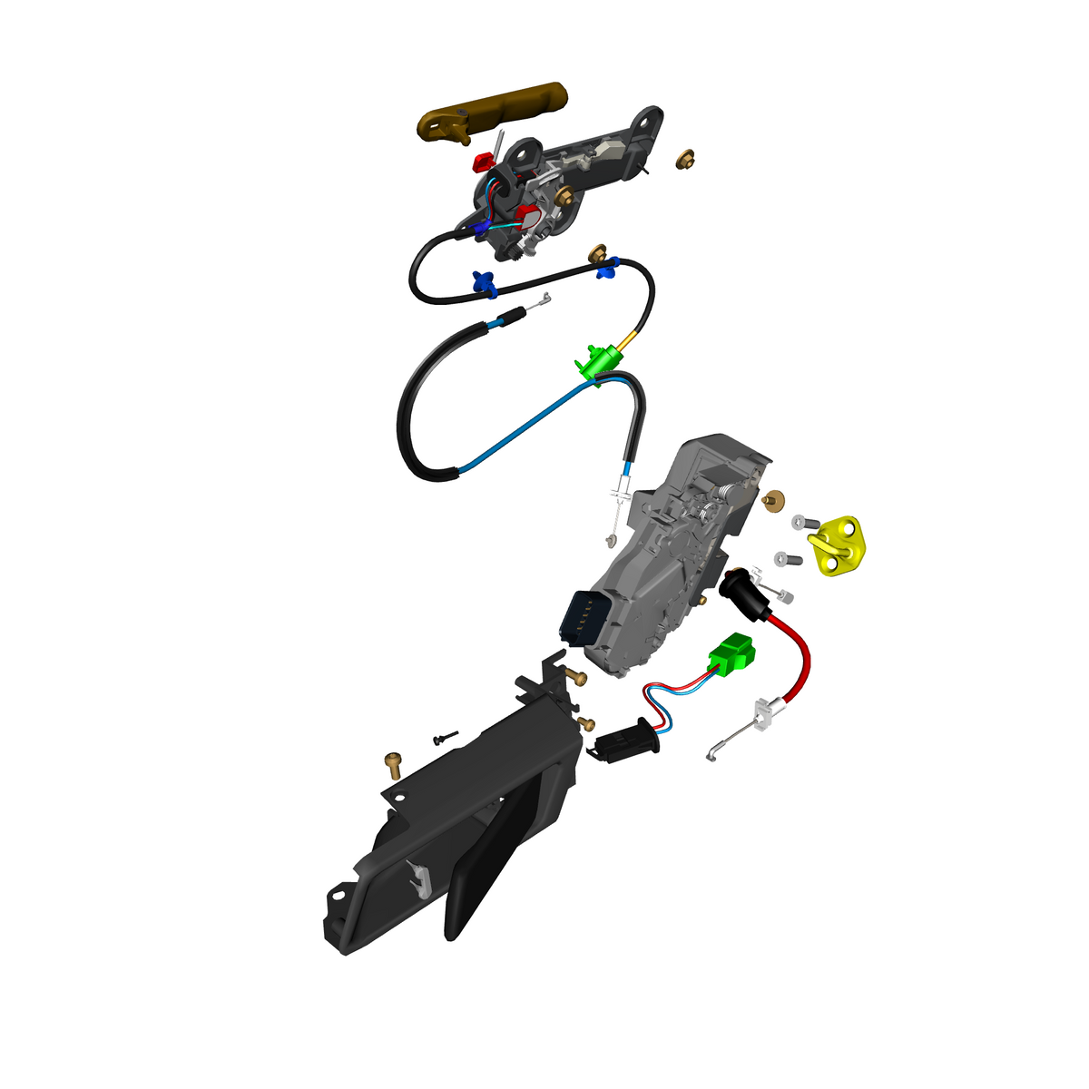 car: TARAF,item_no: nan,quantity: 2,reference: TARAF_PartsCatalogue-011404-02 Door Latch System Rear