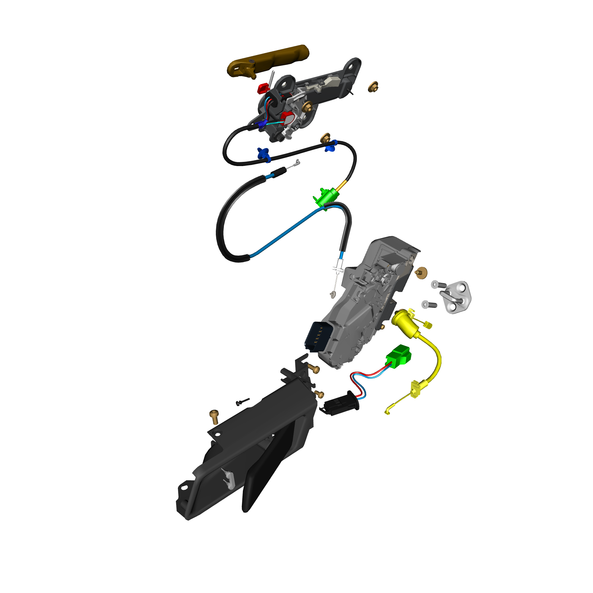 car: TARAF,item_no: nan,quantity: 2,reference: TARAF_PartsCatalogue-011404-02 Door Latch System Rear