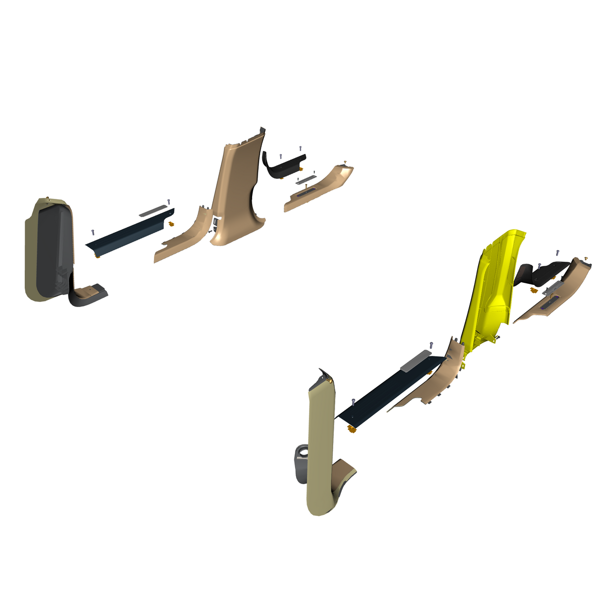car: TARAF,item_no: nan,quantity: 1,reference: TARAF_PartsCatalogue-010510-01 Lower Pillar & Sill Trim