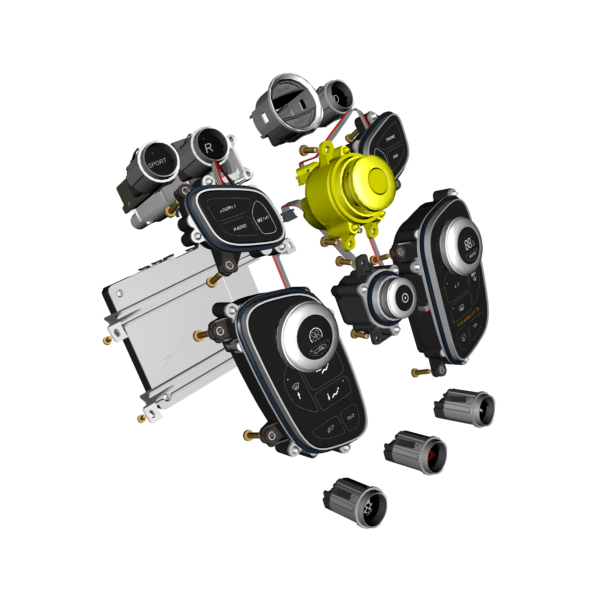 car: VANTAGE V12S,item_no: nan,quantity: 1.0,reference: VANTAGE_V12S_PartsCatalogue-180304-01 Centre Stack Switches 'S' & GT12 16MY