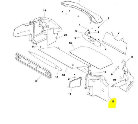 Image of LUGGAGE BOOT CARPET - LEFT SIDE