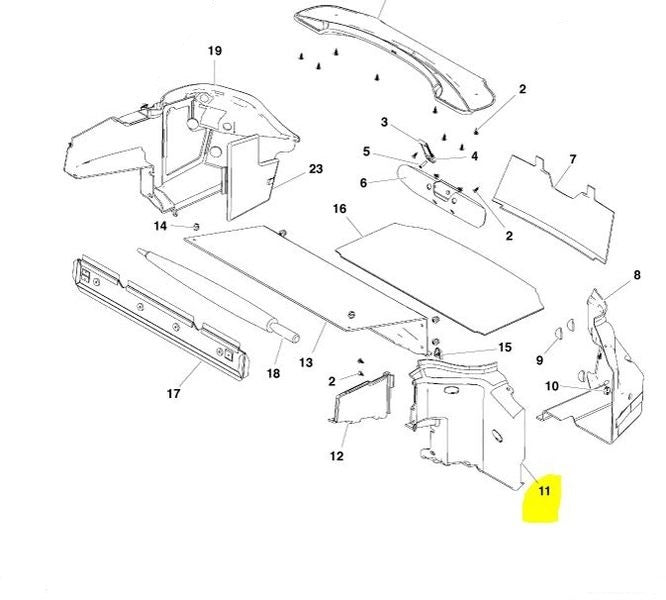 Image of LUGGAGE BOOT CARPET - LEFT SIDE