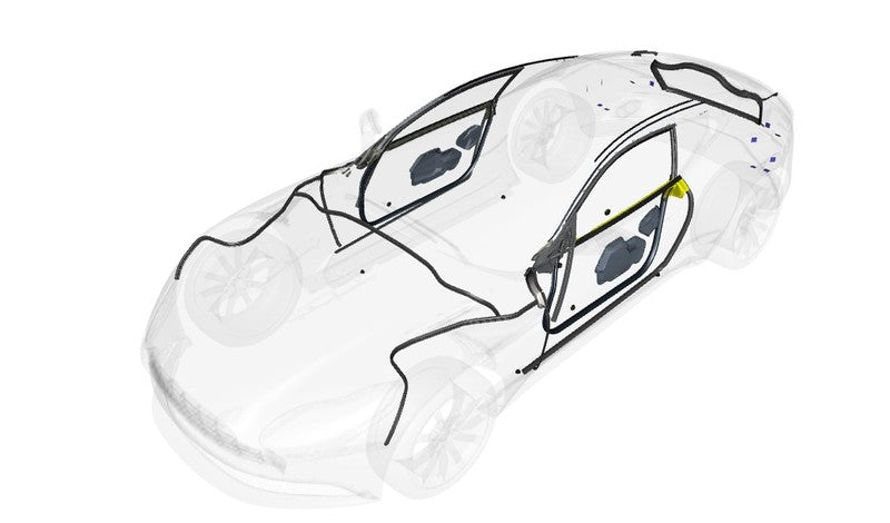 Image of INNER WAIST DOOR SEAL - LEFT HAND - COUPE