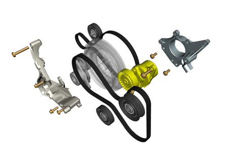 Image of AIR CON BELT TENSIONER - V8
