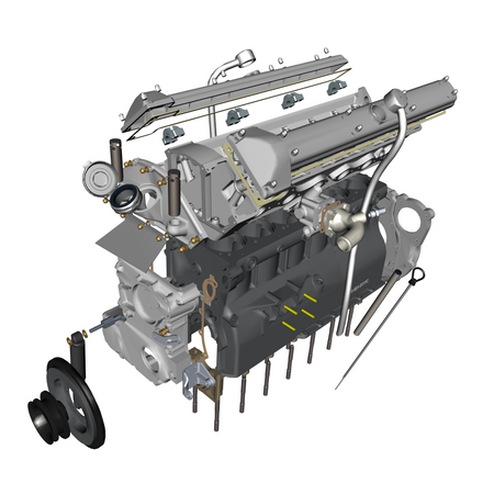car:db5 gf,item_no:,quantity:8,reference:db5gf_partscatalogue-031600-10 engine structure