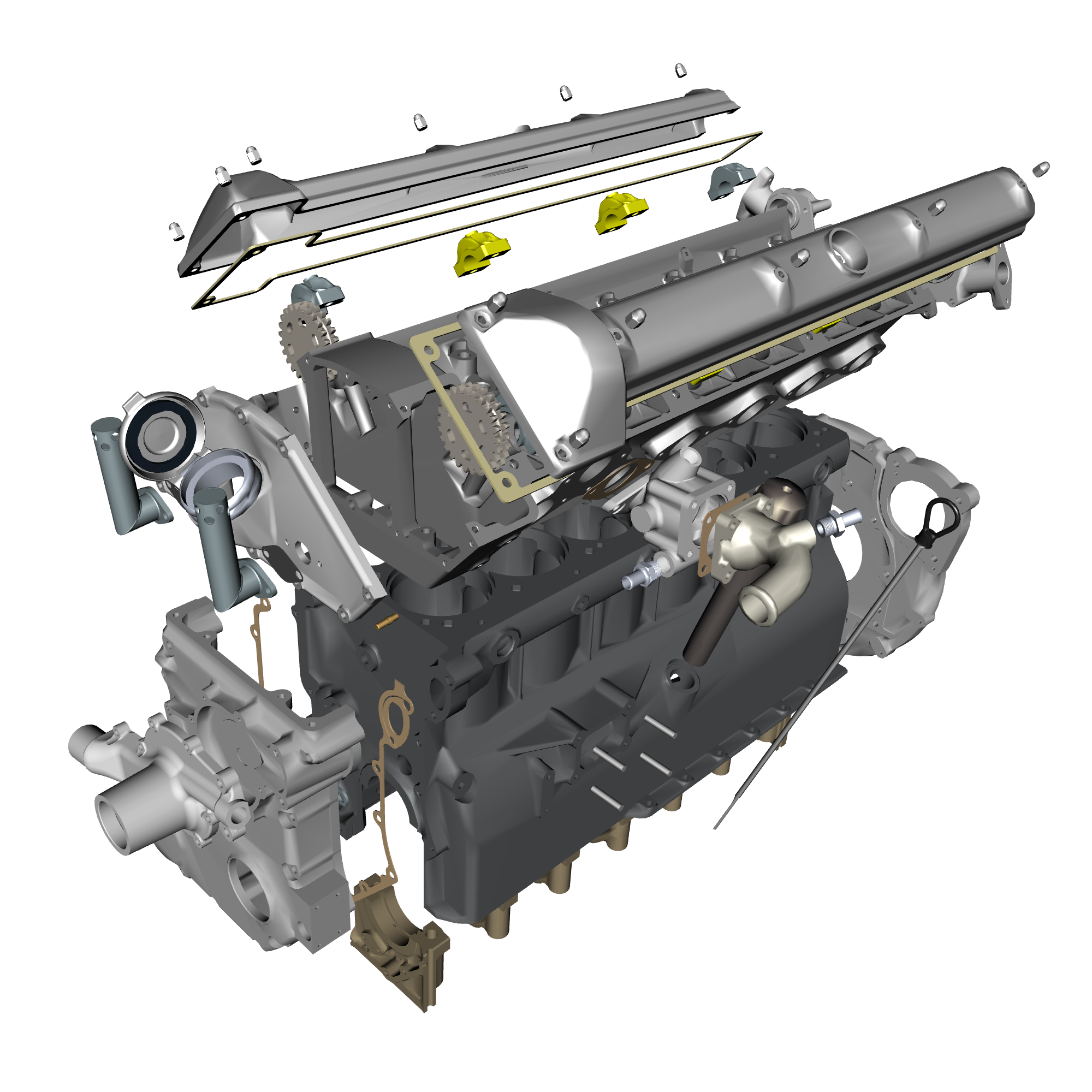 car: DB4 GTZ,item_no: nan,quantity: 4,reference: DB4GTZ_PartsCatalogue-032103-10 Engine Structure