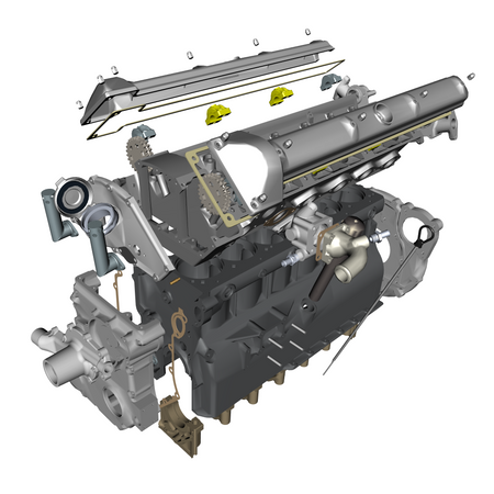 car: DB4 GTZ,item_no: nan,quantity: 4,reference: DB4GTZ_PartsCatalogue-032103-10 Engine Structure