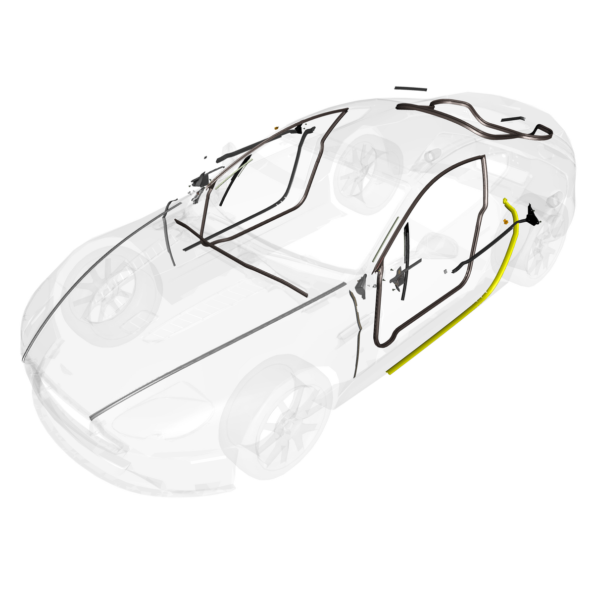car:VANTAGE V12S,item_no:,quantity:1,reference:VANTAGE_V12S_PartsCatalogue-010702-B1 Dynamic Weatherstrips