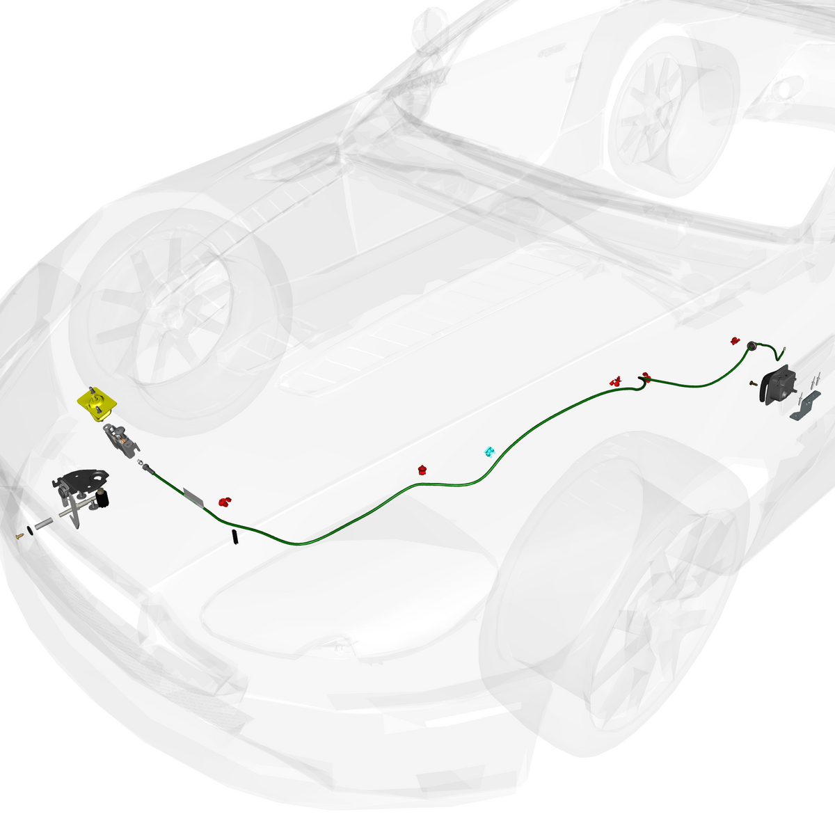 car:VANTAGE V12S,item_no:,quantity:1,reference:VANTAGE_V12S_PartsCatalogue-011403-01 Bonnet Latch System