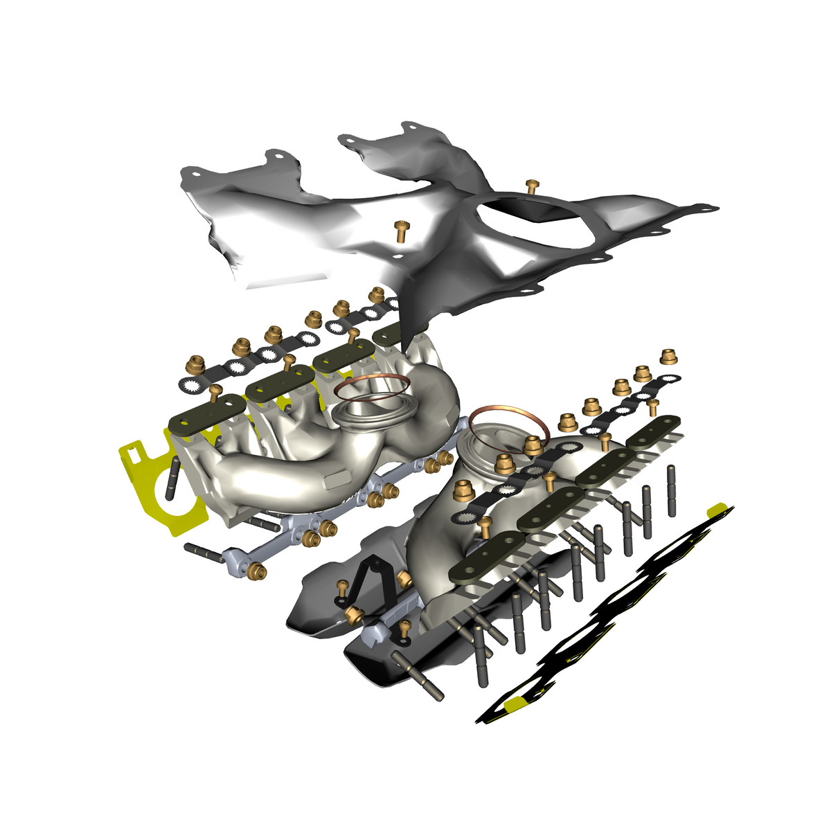 car: DB12,item_no: nan,quantity: 2,reference: DB12_24_PartsCatalogue-032112-10 Exhaust Manifold