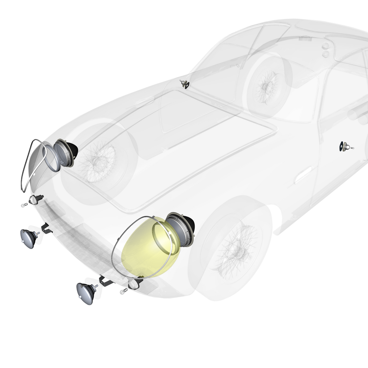 car:DB4 GTZ,item_no:,quantity:1,reference:DB4GTZ_PartsCatalogue-170100-02 Front Lighting