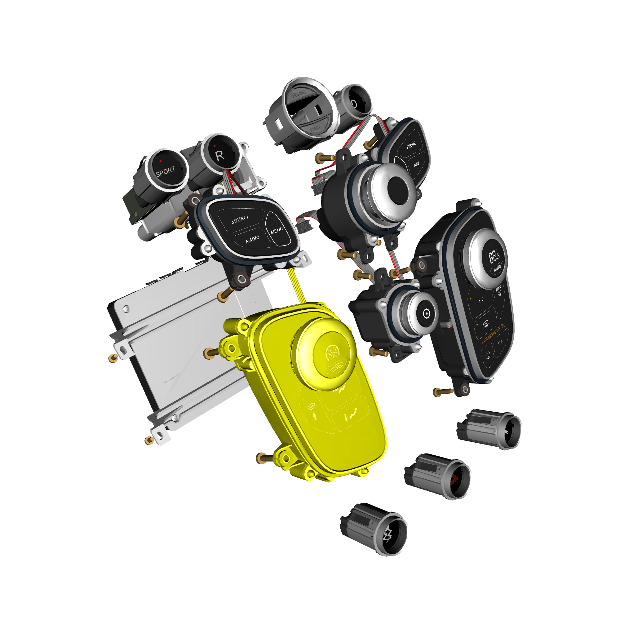 car: VANTAGE V12S,item_no: nan,quantity: 1.0,reference: VANTAGE_V12S_PartsCatalogue-180304-01 Centre Stack Switches 'S' & GT12 16MY