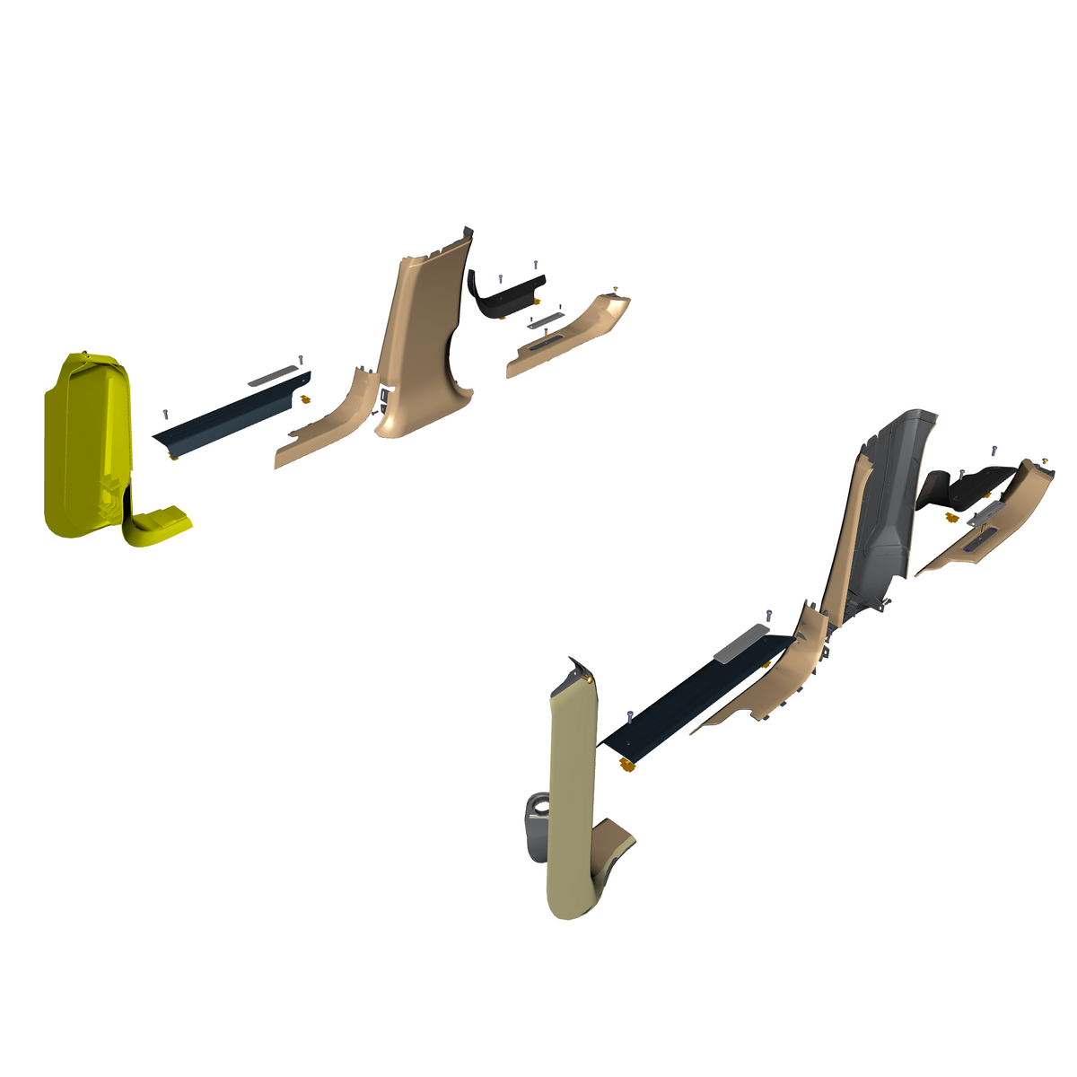 car: TARAF,item_no: nan,quantity: 1,reference: TARAF_PartsCatalogue-010510-01 Lower Pillar & Sill Trim