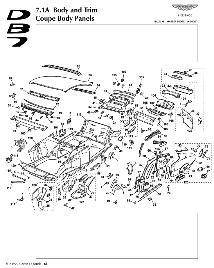 car: DB7 97,item_no: 83,quantity: 1,reference: DB7_97_1-DB7_97_7.1a