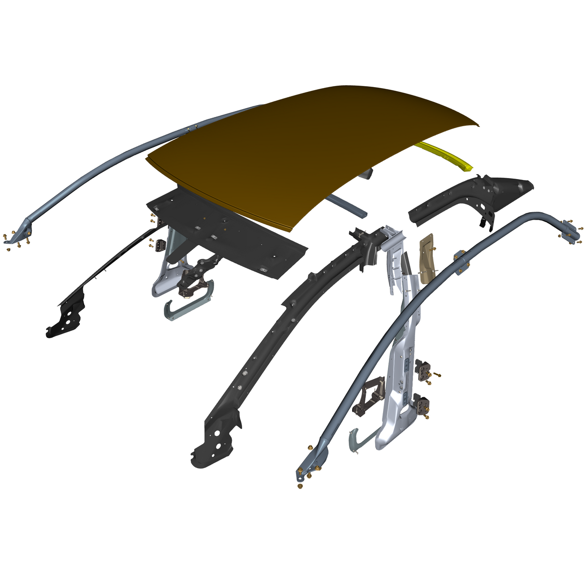 car: TARAF,item_no: nan,quantity: 1,reference: TARAF_PartsCatalogue-010104-01 Roof and Cross Member