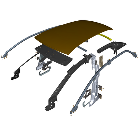 car: TARAF,item_no: nan,quantity: 1,reference: TARAF_PartsCatalogue-010104-01 Roof and Cross Member