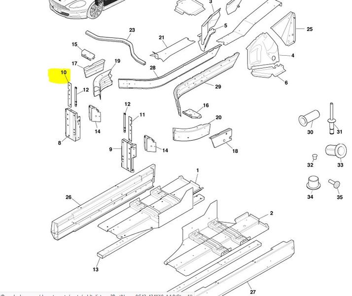 Image of LARGE NUTPLATE UPPER TUNNEL BRACE