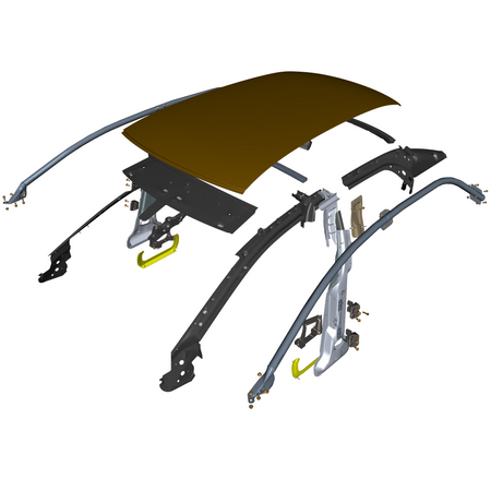 car: TARAF,item_no: nan,quantity: 2,reference: TARAF_PartsCatalogue-010104-01 Roof and Cross Member