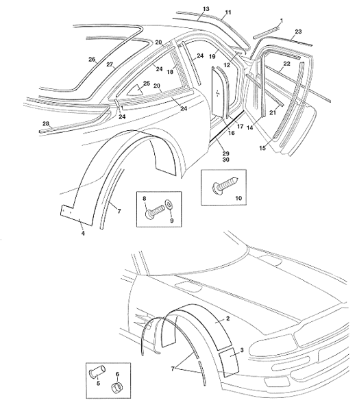 image 2 of rear screen seal inner