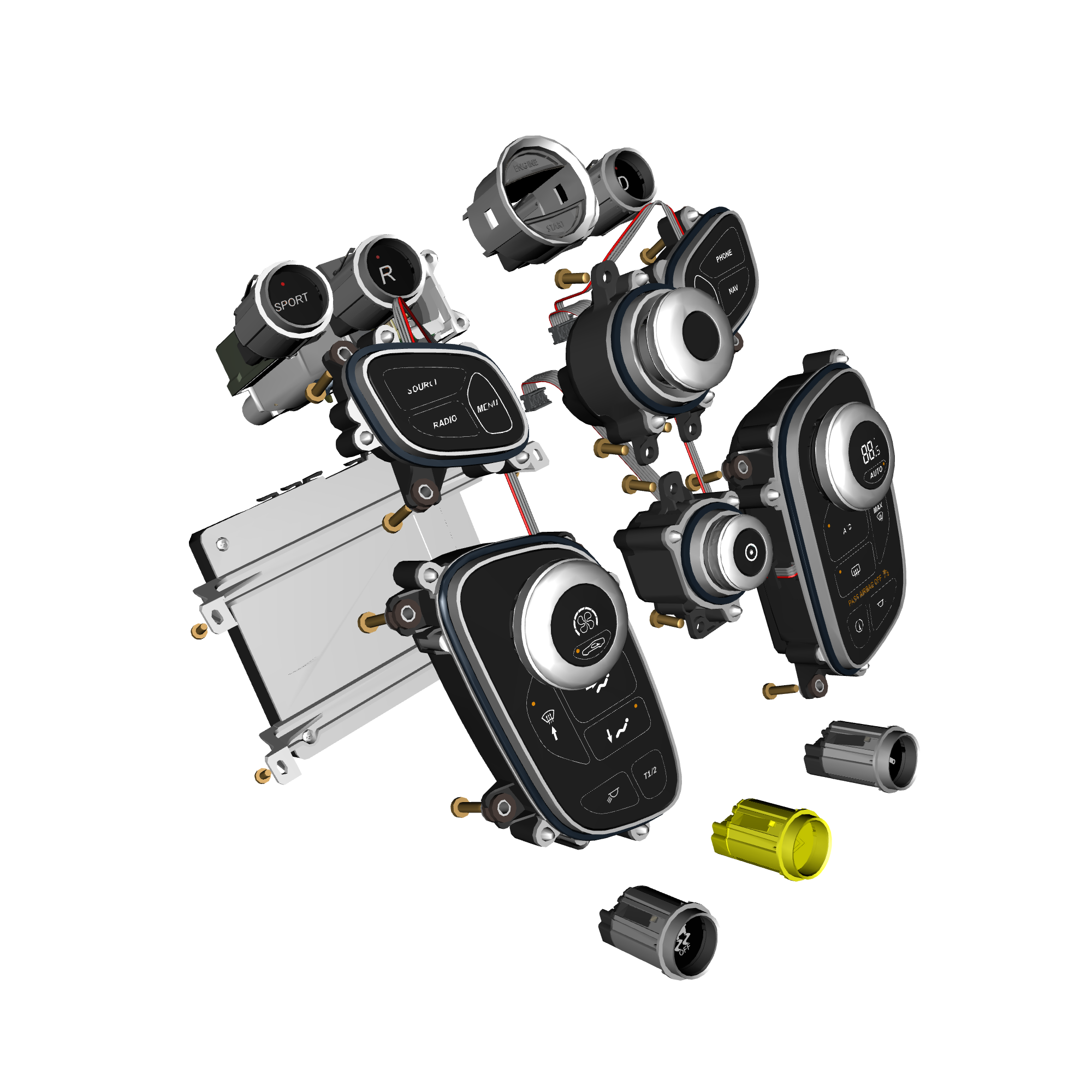 car: VANTAGE V12S,item_no: nan,quantity: 1.0,reference: VANTAGE_V12S_PartsCatalogue-180304-01 Centre Stack Switches 'S' & GT12 16MY