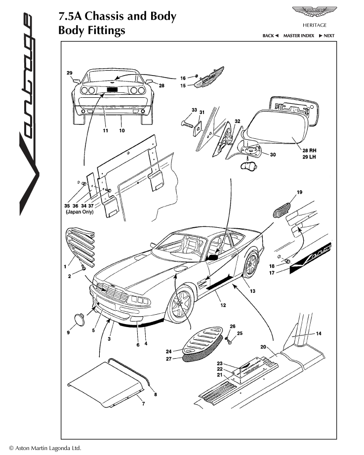 car:VANTAGE,item_no:-,quantity:A/R,reference:VANTAGE_93_1-VANTAGE_93_7.5a