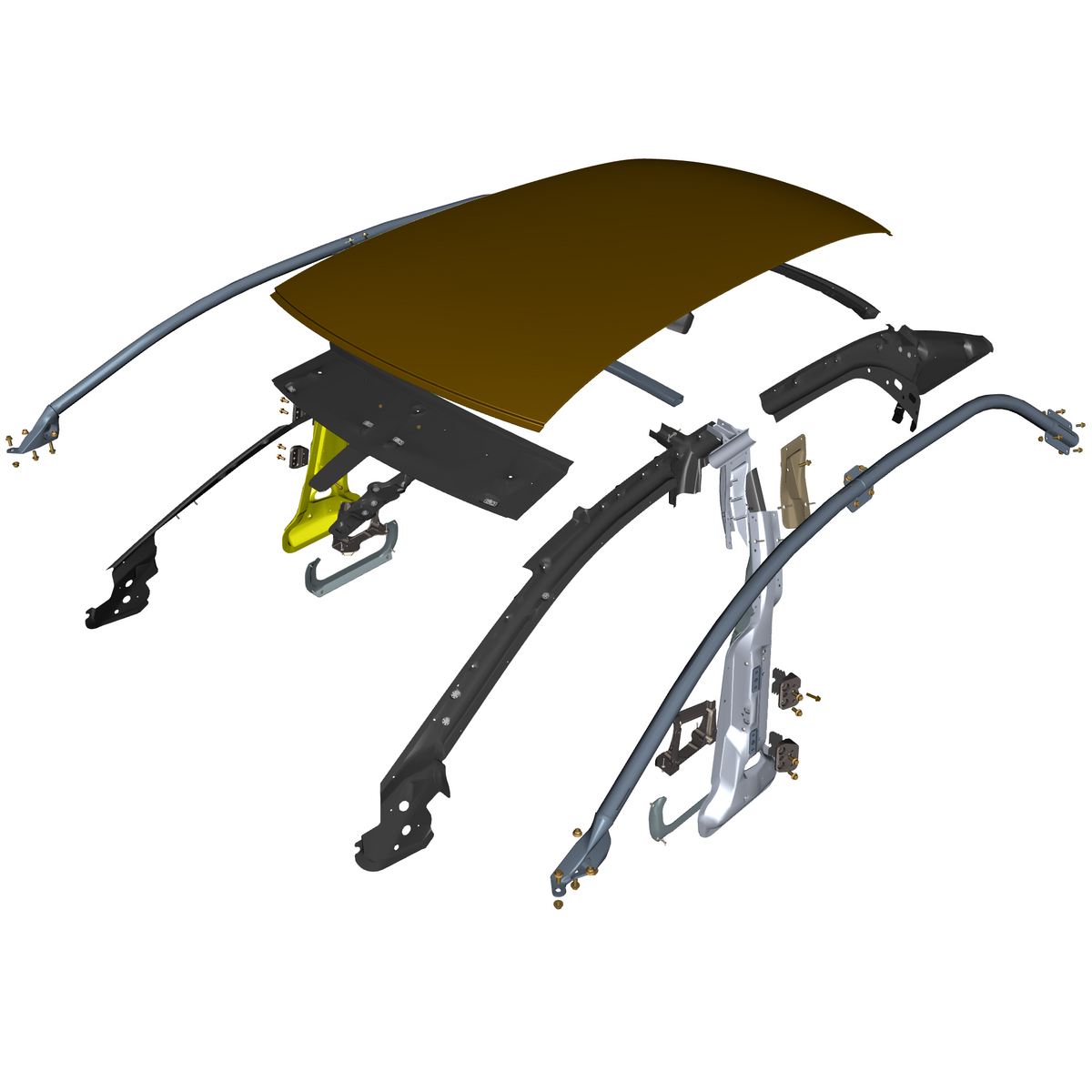car: TARAF,item_no: nan,quantity: 1,reference: TARAF_PartsCatalogue-010104-01 Roof and Cross Member