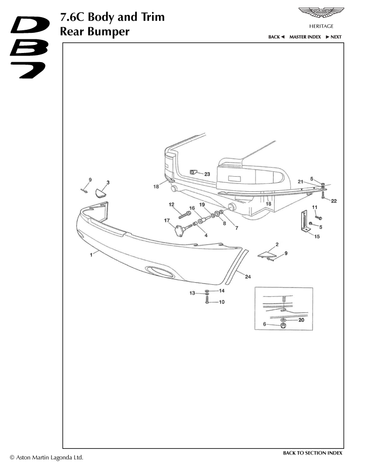 car: DB7 95,item_no: 24,quantity: 1,reference: DB7_95_1-DB7_95_7.6c