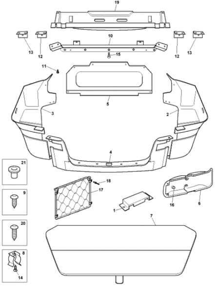 image 4 of carpet assembly,parcel shelf