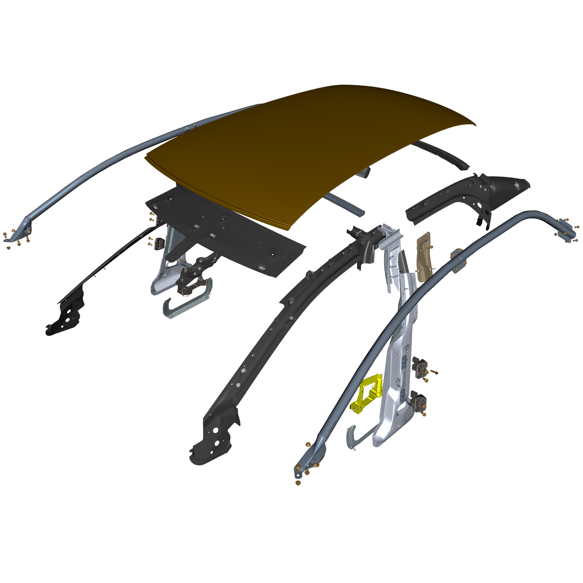 car: TARAF,item_no: nan,quantity: 1,reference: TARAF_PartsCatalogue-010104-01 Roof and Cross Member
