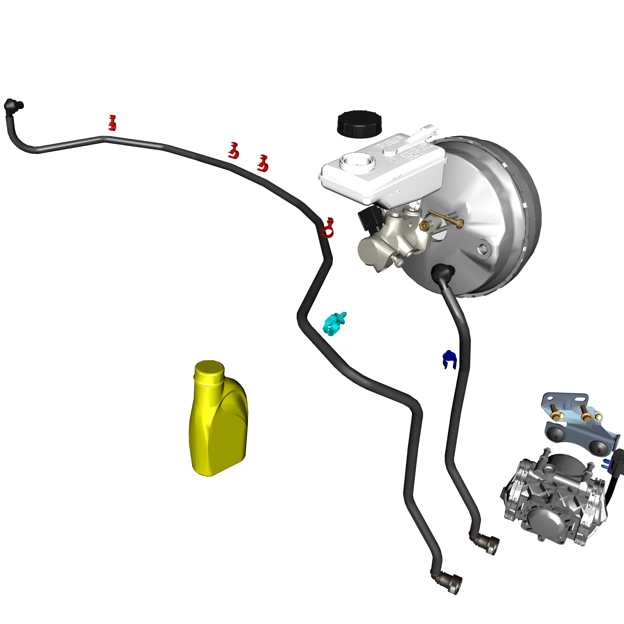 car:DB11,item_no:,quantity:A/R,reference:DB11_PartsCatalogue-060700-10 Power Brake - V12