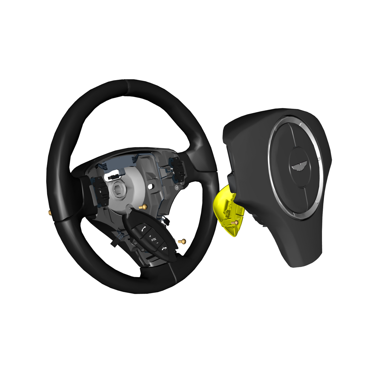 car: VANTAGE V12S,item_no: nan,quantity: 1.0,reference: VANTAGE_V12S_PartsCatalogue-110600-01 Steering Wheel