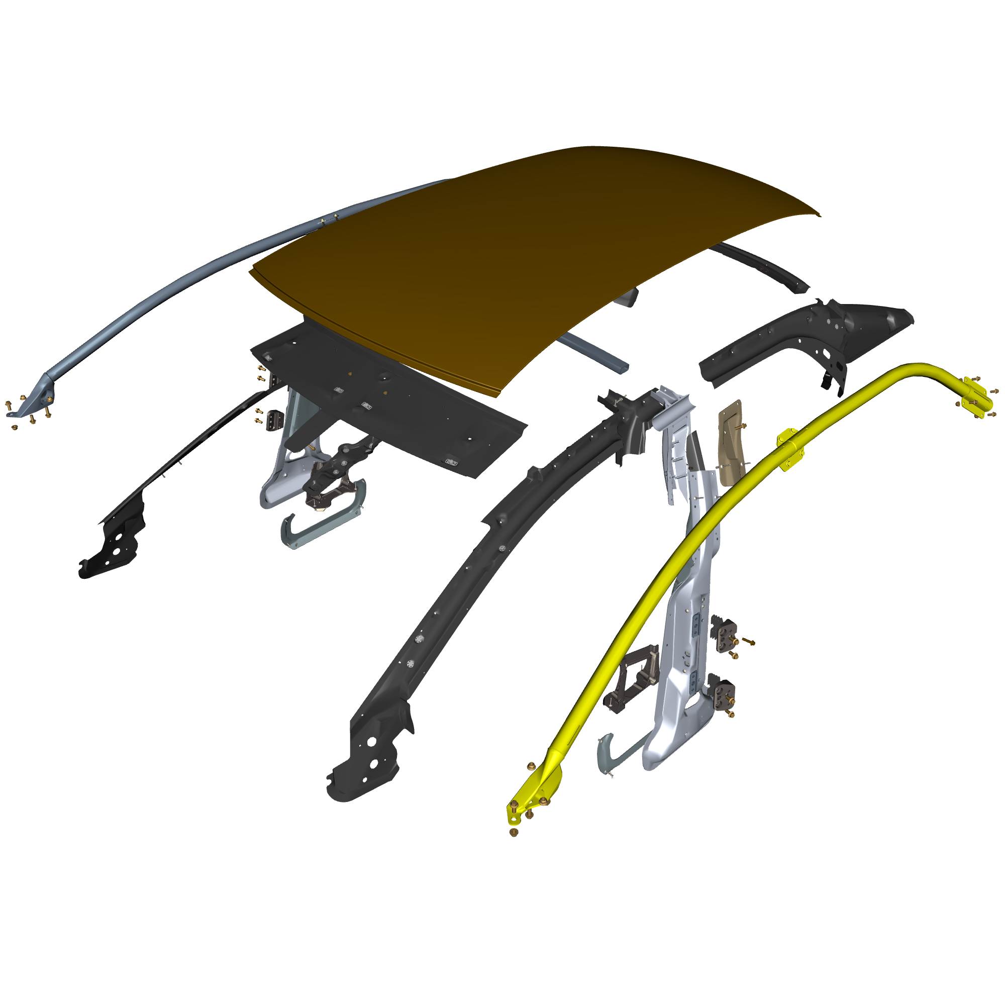 car: TARAF,item_no: nan,quantity: 1,reference: TARAF_PartsCatalogue-010104-01 Roof and Cross Member