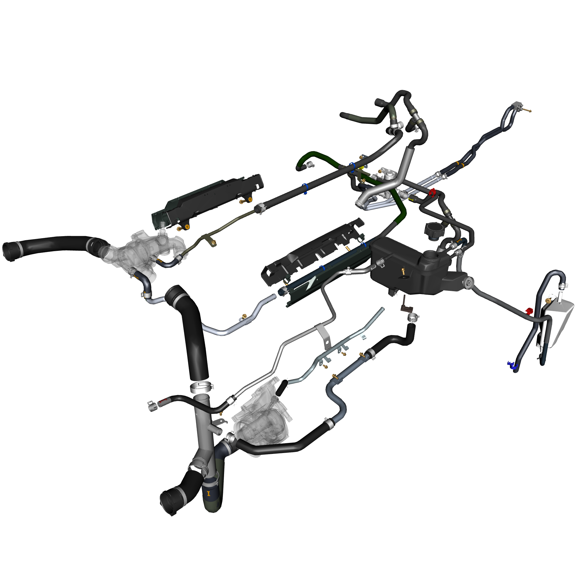 car: TARAF,item_no: nan,quantity: 1,reference: TARAF_PartsCatalogue-030300-01 Coolant Hoses & Reservoir