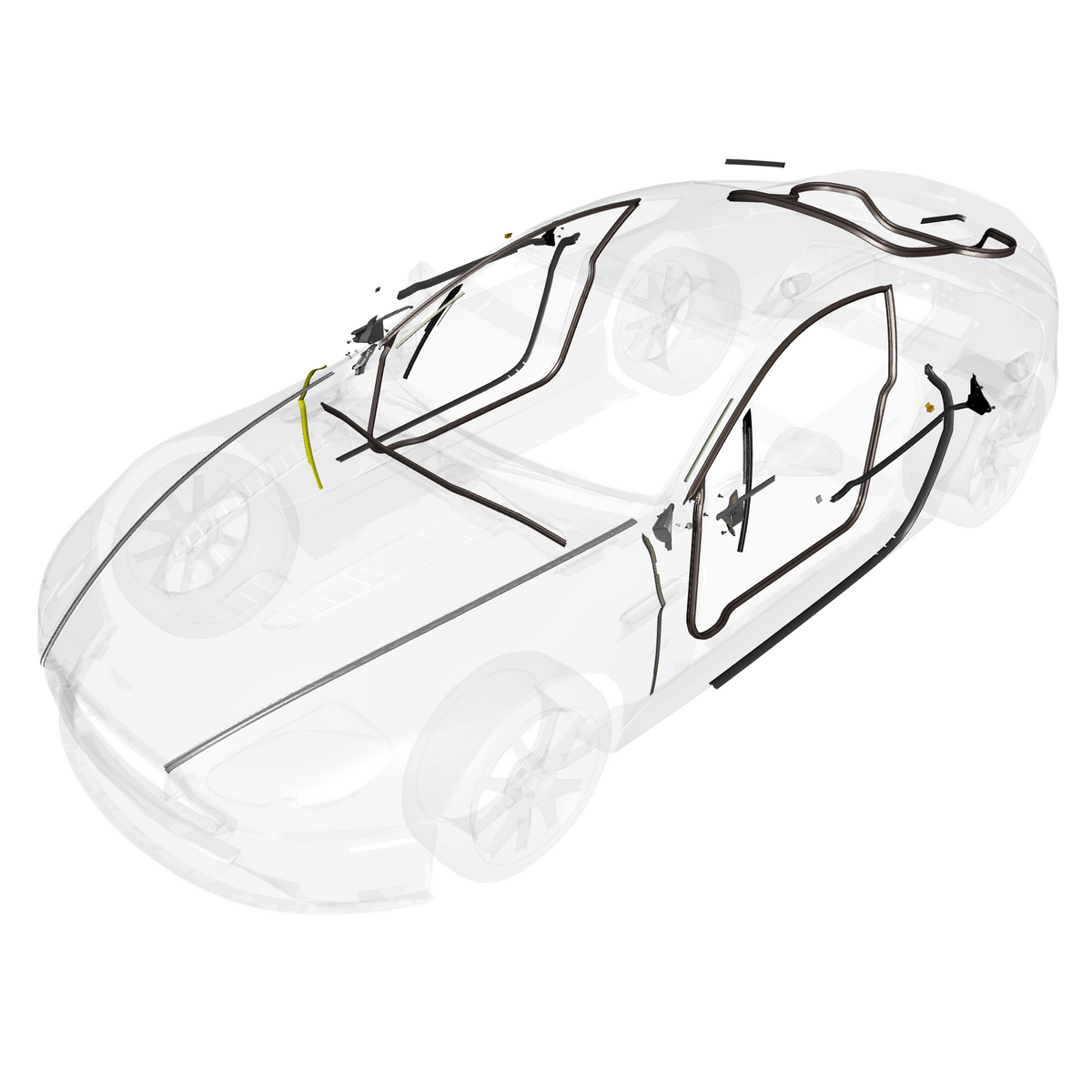 car:VANTAGE V12S,item_no:,quantity:1,reference:VANTAGE_V12S_PartsCatalogue-010702-B1 Dynamic Weatherstrips